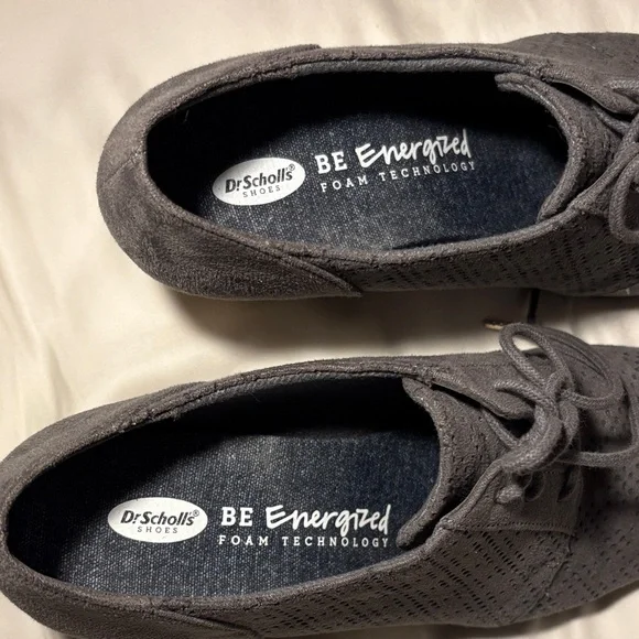 Dr. Scholl's Gray Perforated Heels - Picture 2 of 5